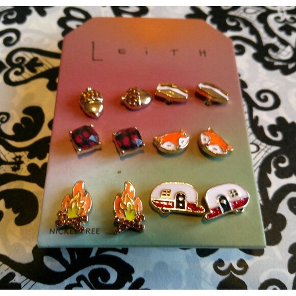 Leith Jewelry - Leith Nickel Free Fall/Winter Stud Earrings Set